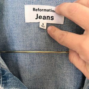 Reformation denim shirt